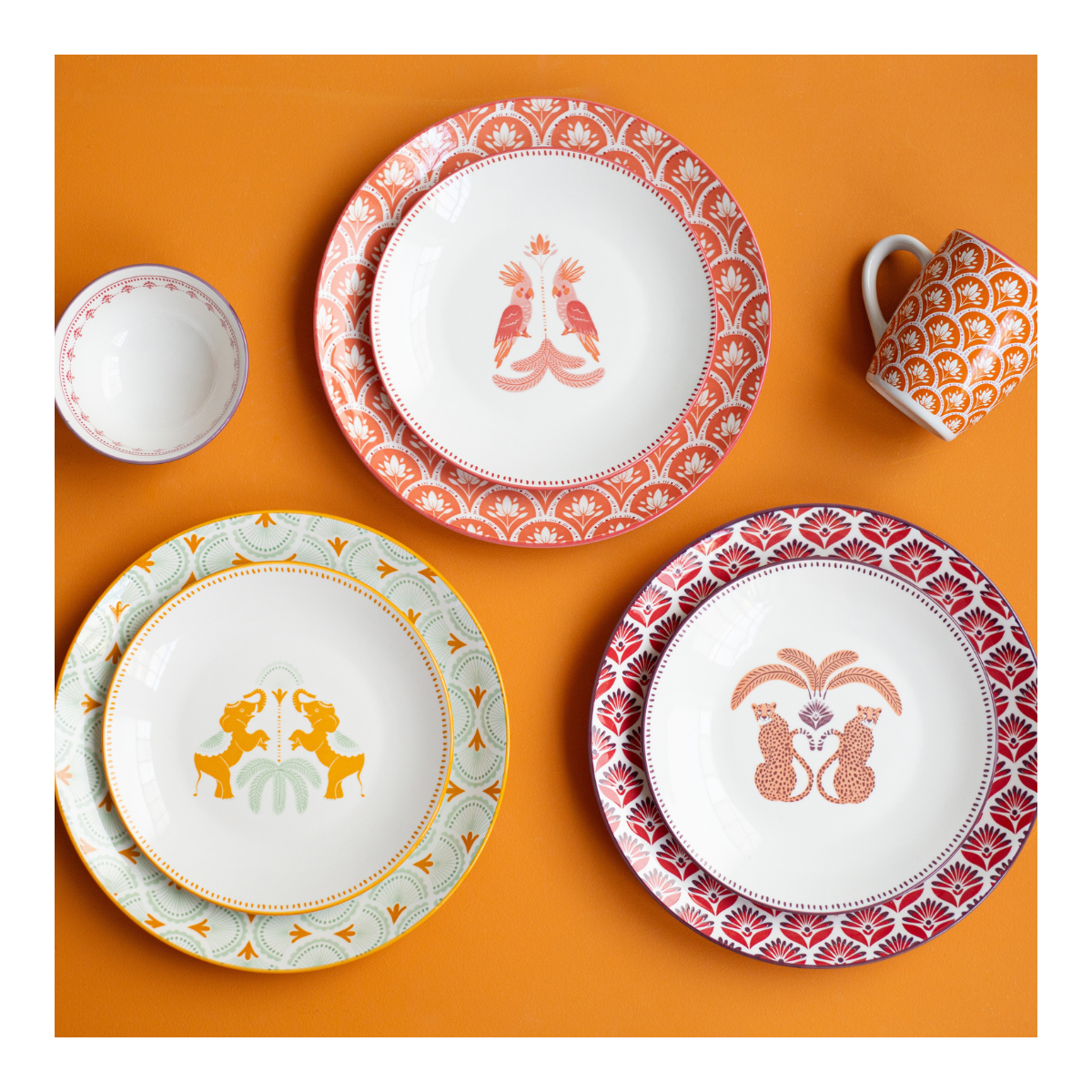 Lot de 6 petites assiettes, ZOELA