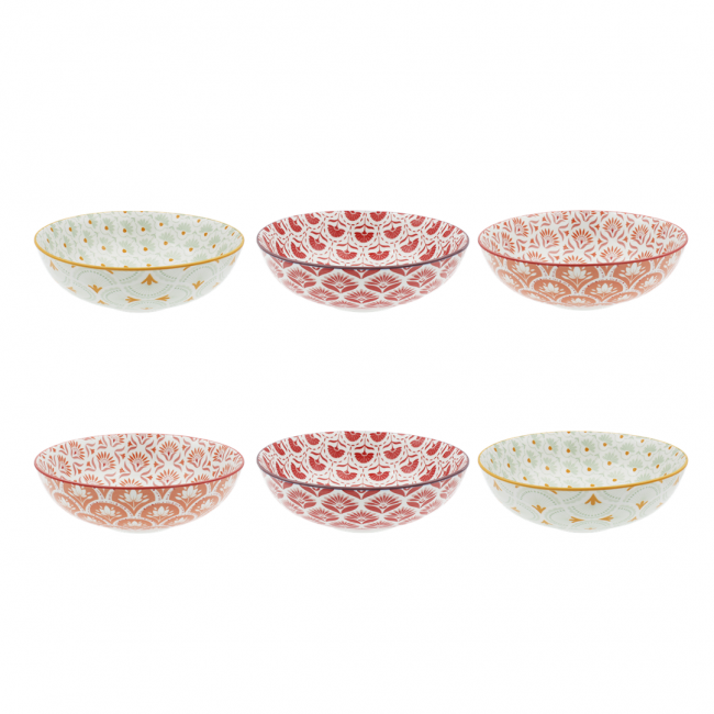 Lot de 6  assiettes creuses, ZOELA