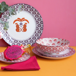 Lot de 6  assiettes creuses, ZOELA