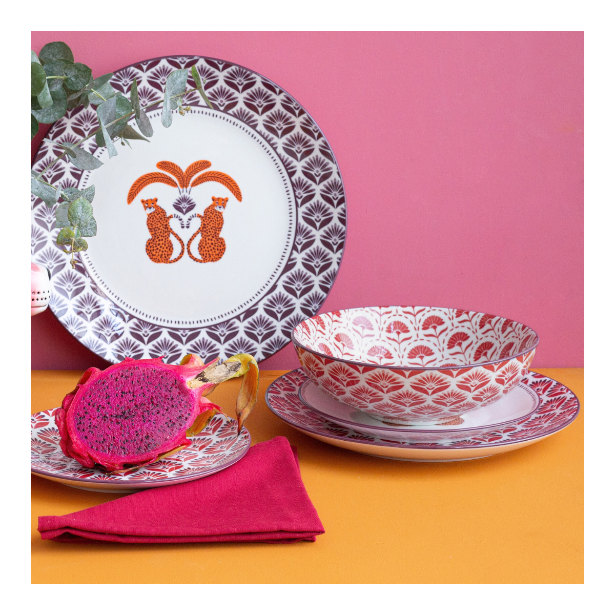 Lot de 6  assiettes creuses, ZOELA