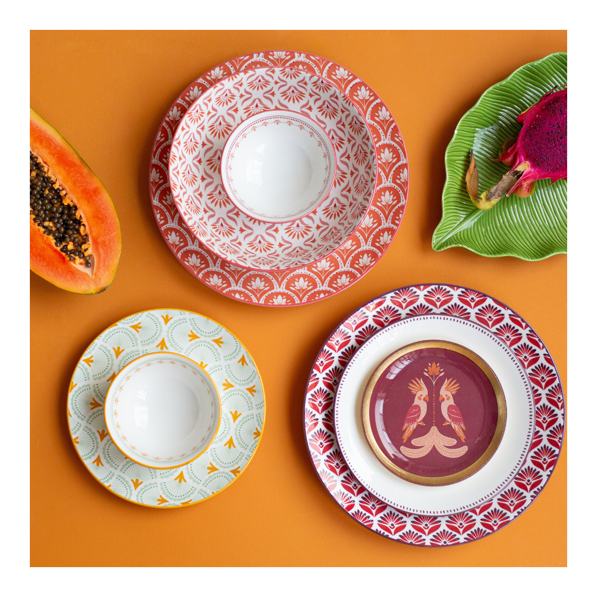 Lot de 6  assiettes creuses, ZOELA