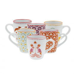 Lot de 6 mugs, ZOELA