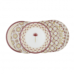 Lot de 6 grandes assiettes, SABELA