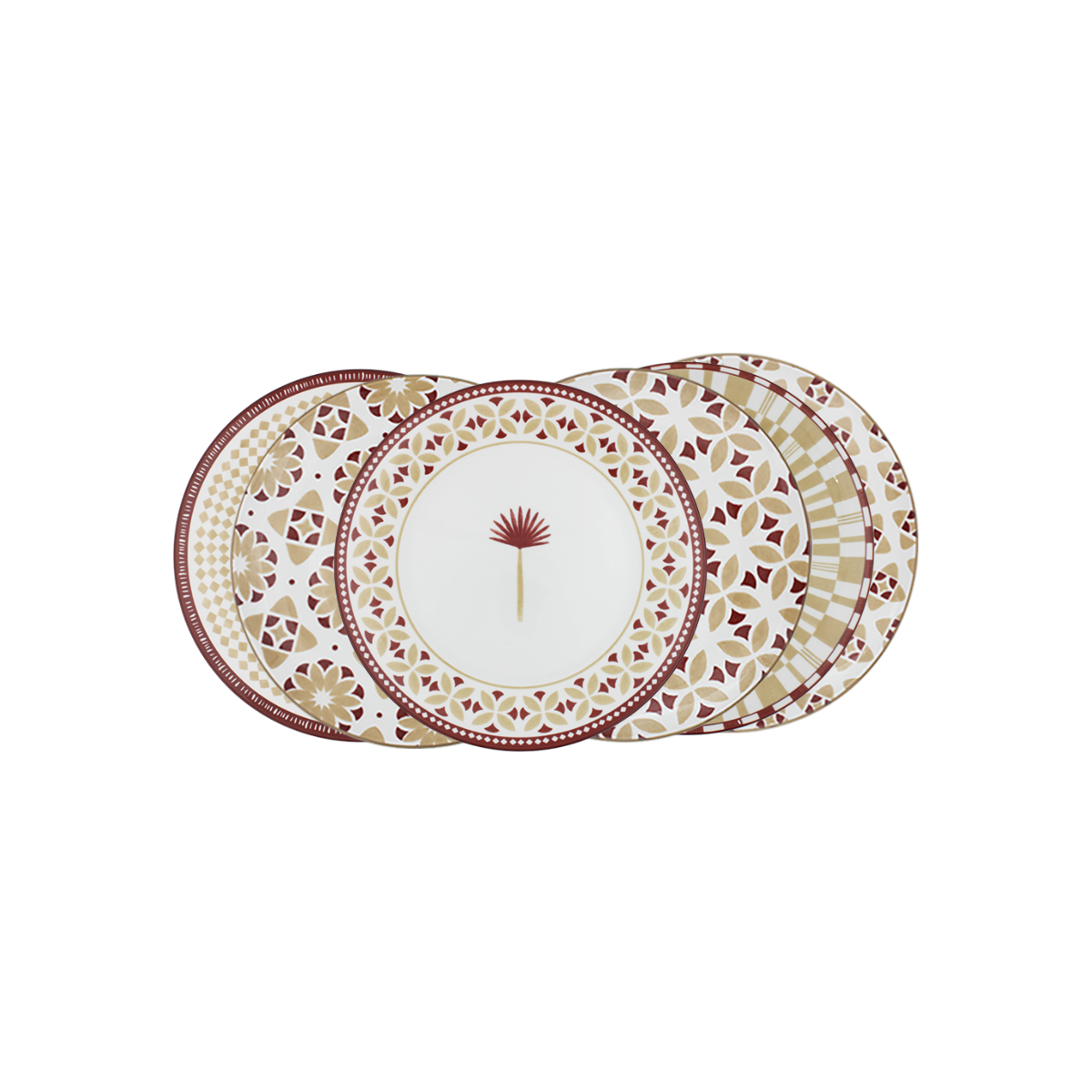 Lot de 6 petites assiettes, SABELA