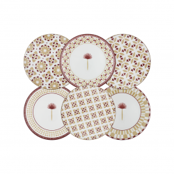 Lot de 6 petites assiettes, SABELA