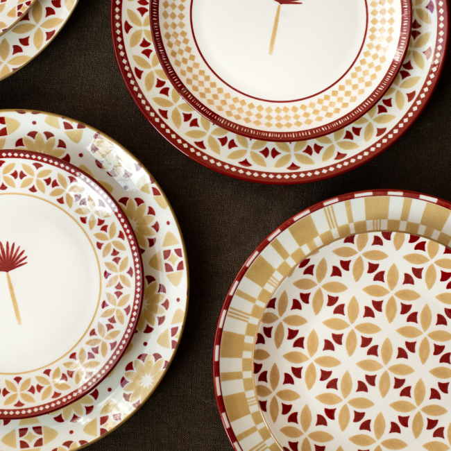 Lot de 6 petites assiettes, SABELA