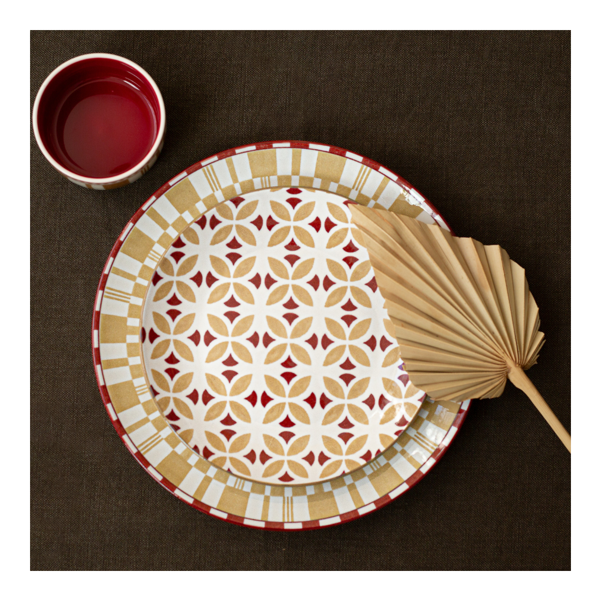 Lot de 6 petites assiettes, SABELA