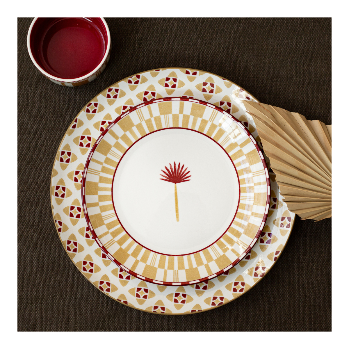 Lot de 6 petites assiettes, SABELA