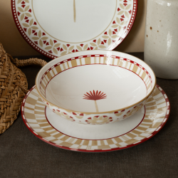 Lot de 6 assiettes creuses, SABELA