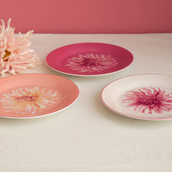 Lot de 6 petites assiettes, FLORA