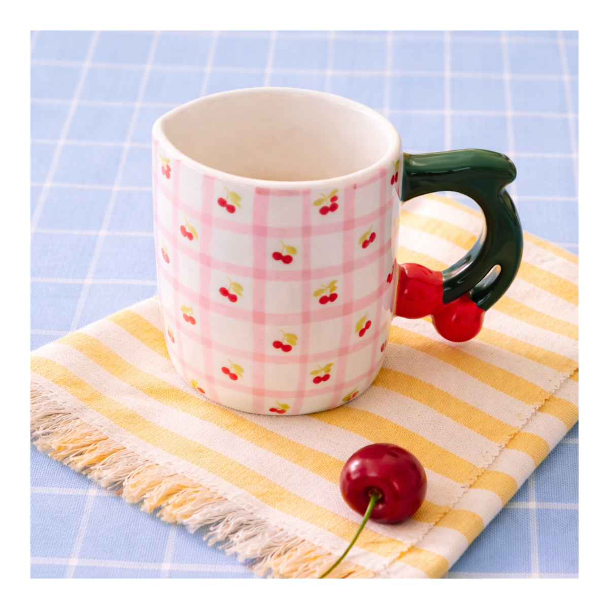 Lot de 4 mugs, Fruits en Folie