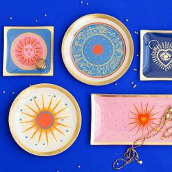 Lot de 6 petites assiettes, CONSTELLA