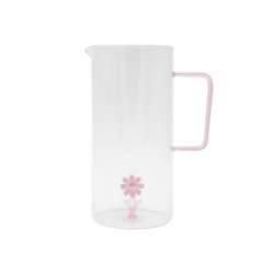 Carafe en verre avec fleur, FLORA