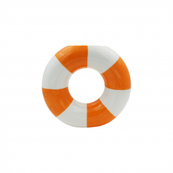 Vase en forme de bouée orange, Studio Rosalie