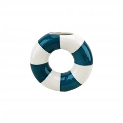 Vase en forme de bouée bleue, Studio Rosalie