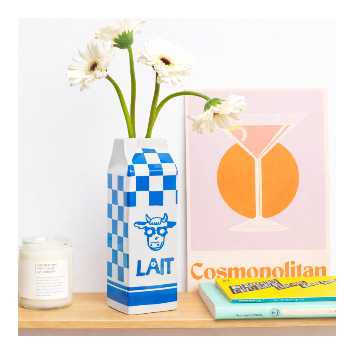 Vase brique de lait, Studio Rosalie