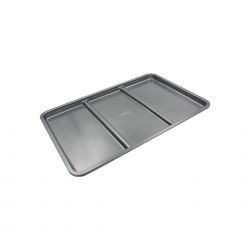 Plat à four Antiadhésif 3 compartiments rectangulaires, COMPARTIFOUR