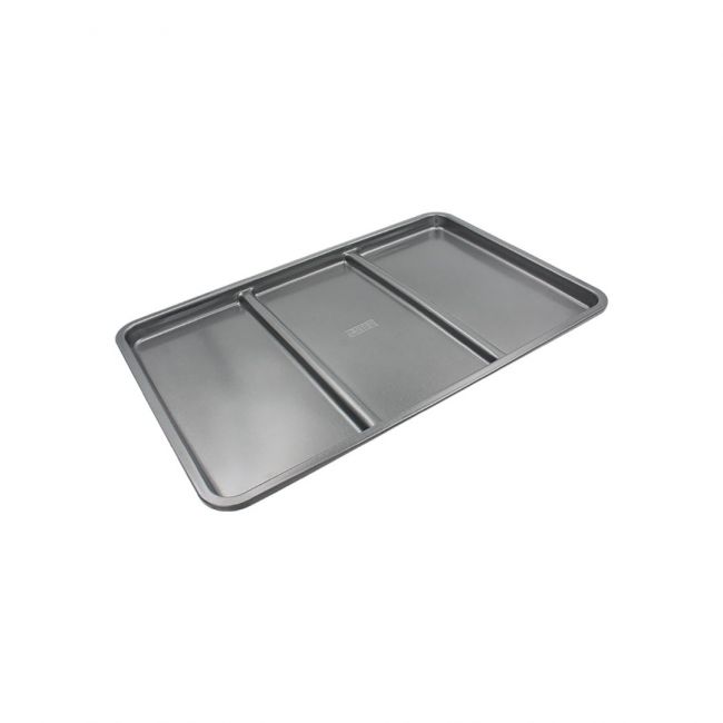 Plat à four Antiadhésif 3 compartiments rectangulaires, COMPARTIFOUR