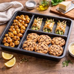 Plat à four Antiadhésif 3 compartiments, COMPARTIFOUR