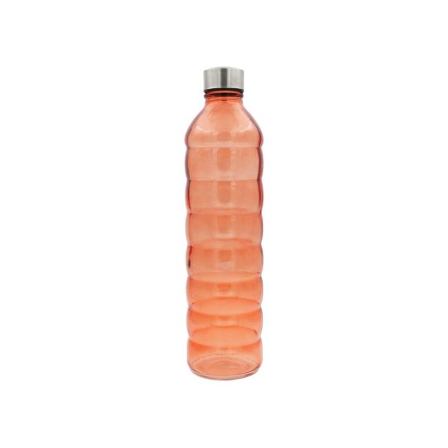 Bouteille orange en verre coloré, GLOUPOP