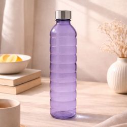 Bouteille violette en verre coloré, GLOUPOP