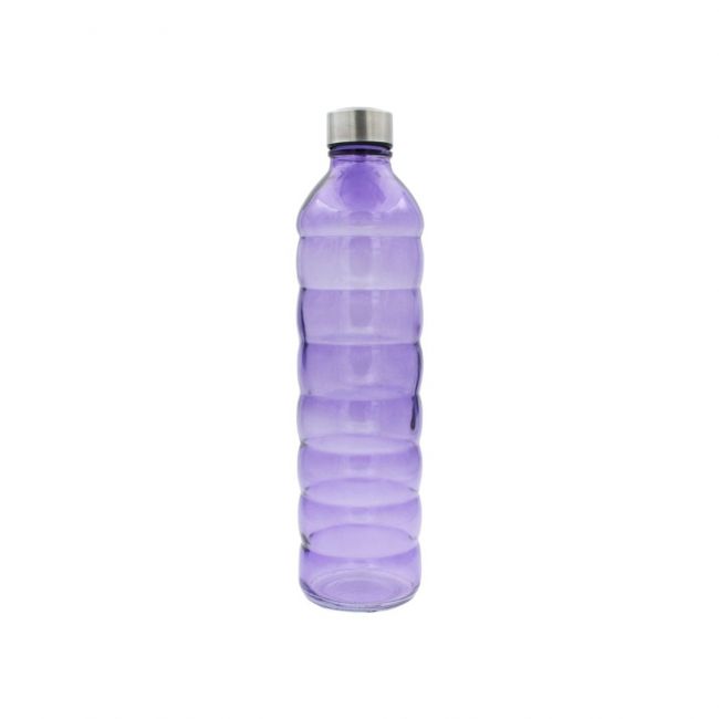 Bouteille violette en verre coloré, GLOUPOP