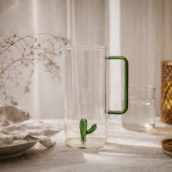 Carafe cactus en verre, VIVA LA VIDA