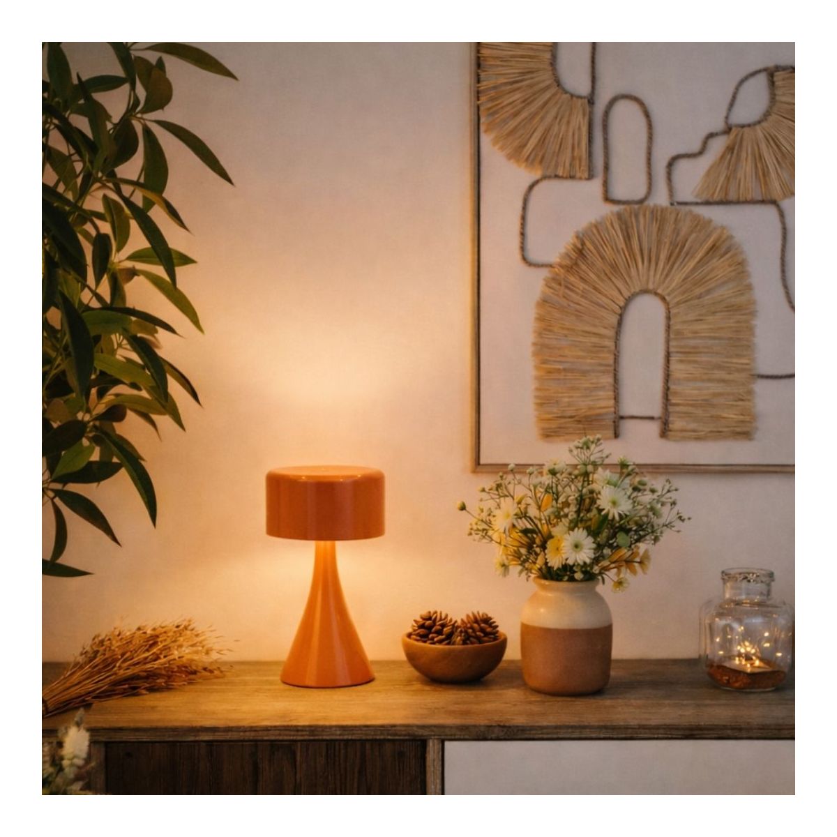 Lampe à poser terracotta, LUCI