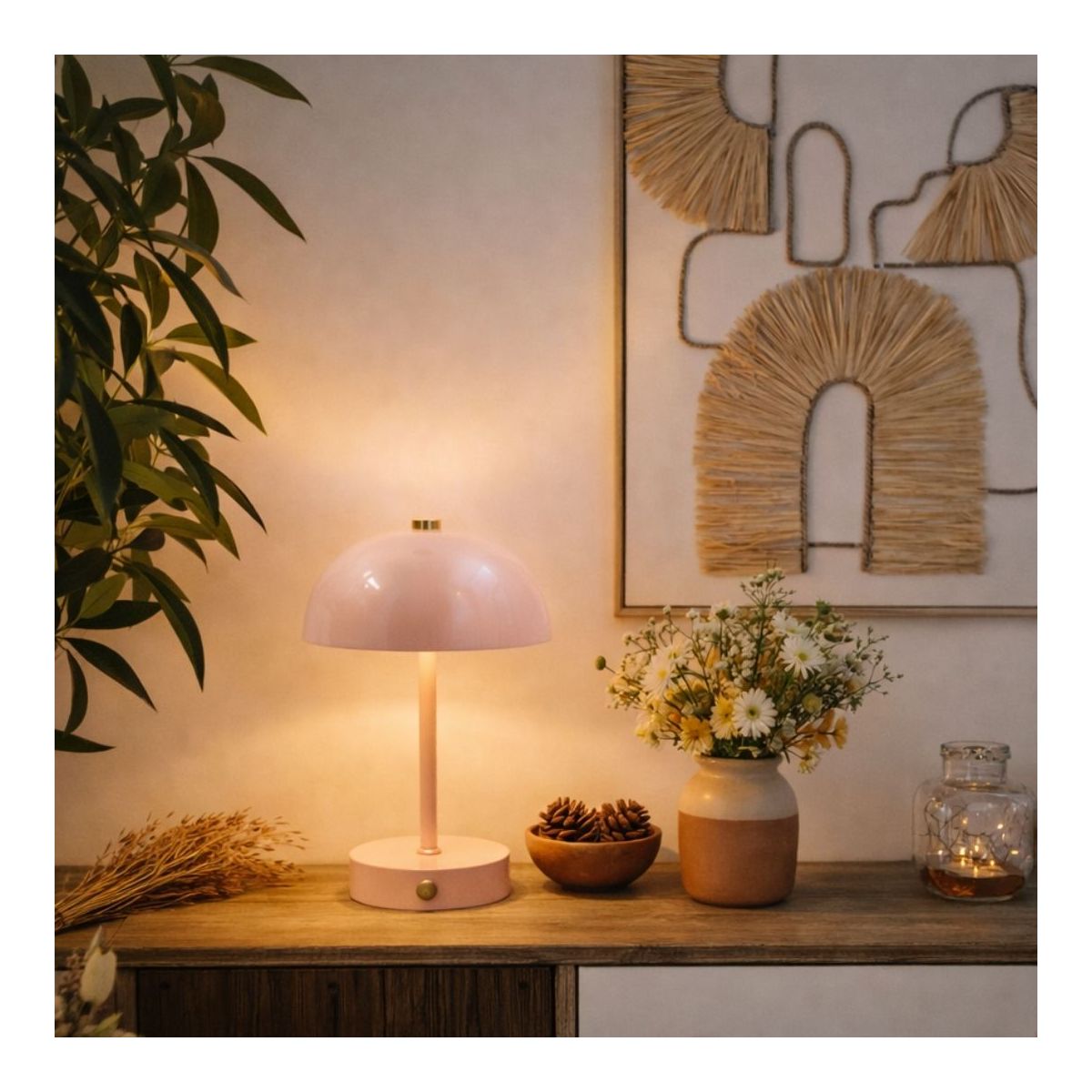 Lampe à poser beige, LUCI