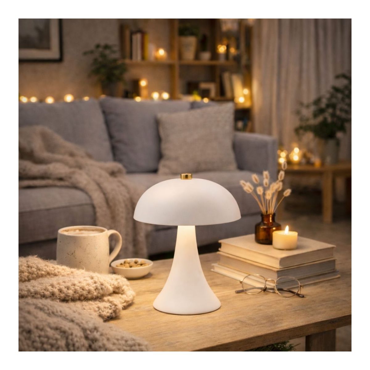 Lampe à poser blanche, LUCI