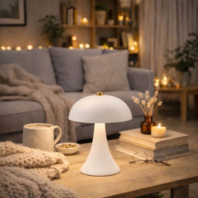 Lampe à poser blanche, LUCI