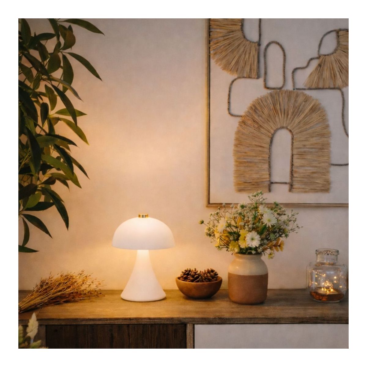 Lampe à poser blanche, LUCI