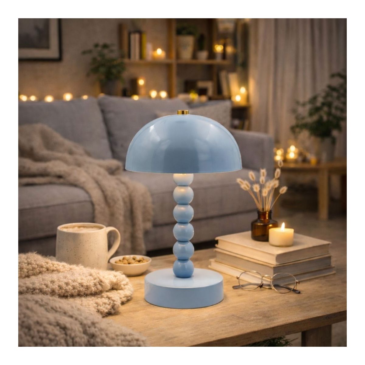Lampe à poser bleue, LUCI