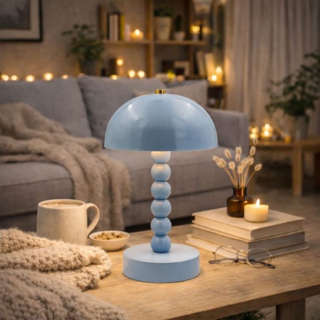 Lampe à poser bleue, LUCI
