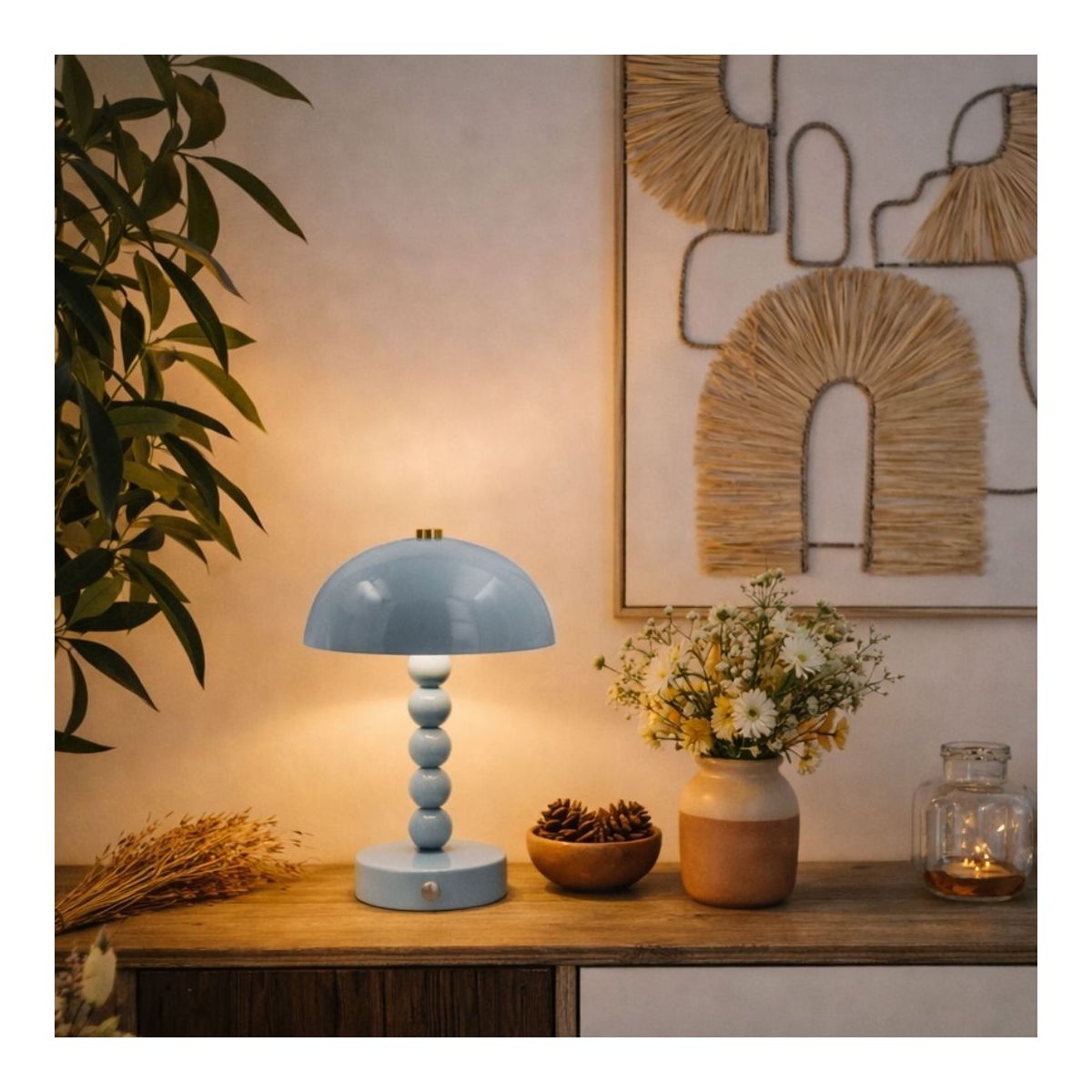 Lampe à poser bleue, LUCI