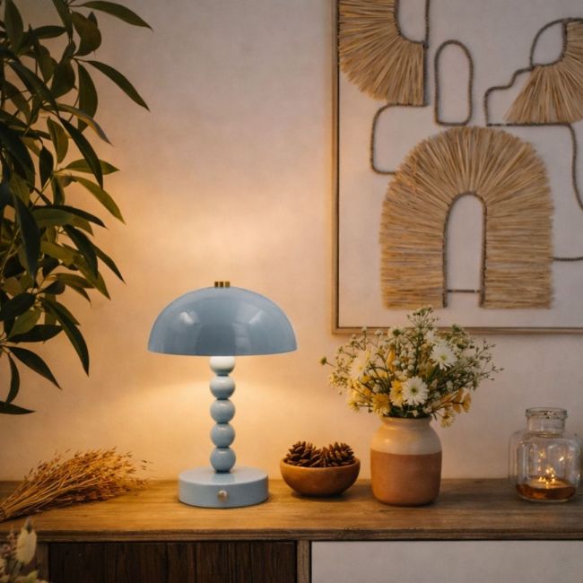 Lampe à poser bleue, LUCI