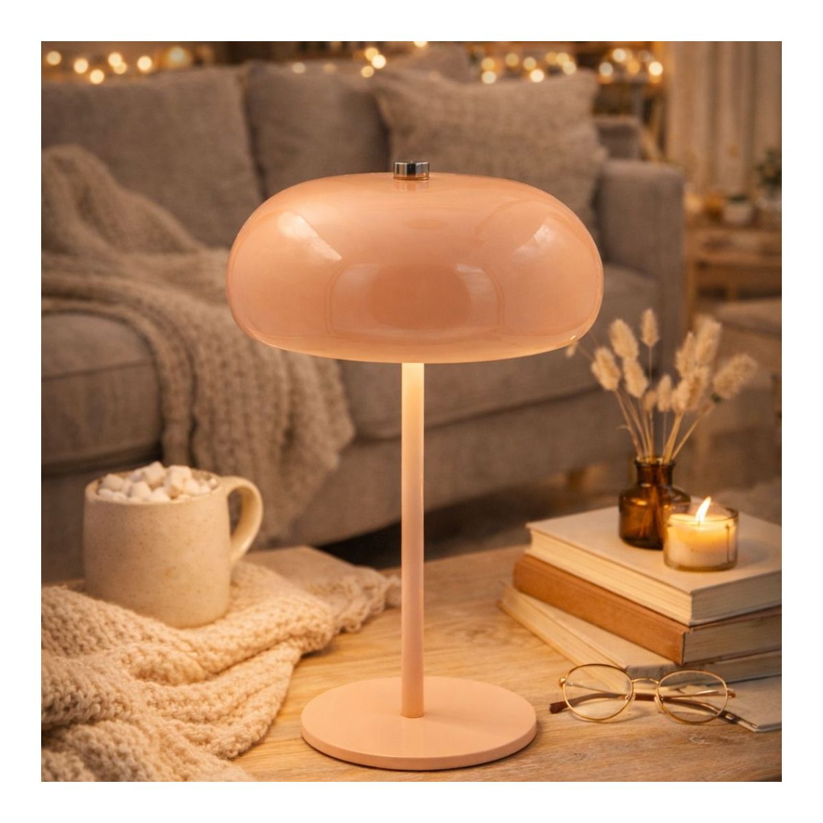 Lampe à poser rose, LUCI