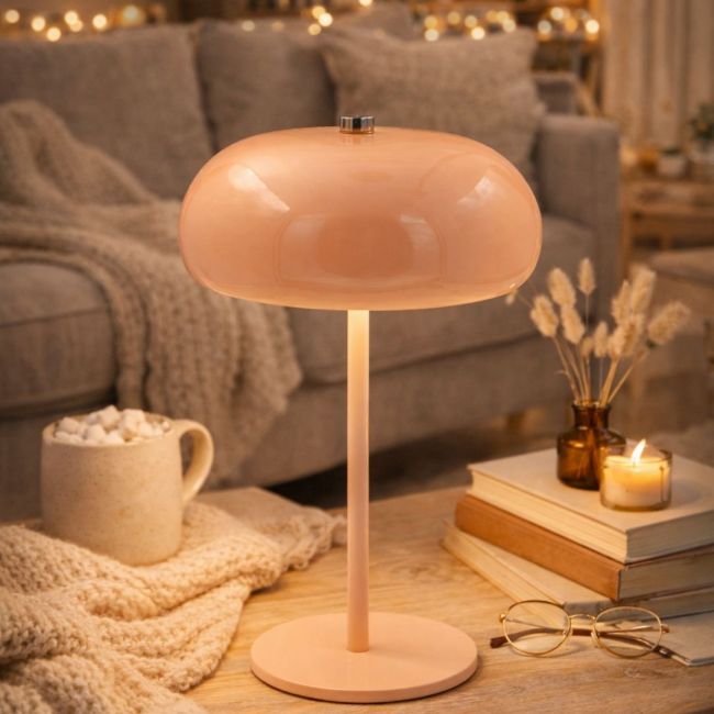 Lampe à poser rose, LUCI