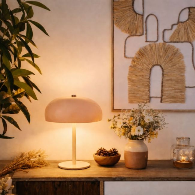 Lampe à poser rose, LUCI