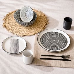 Service d'assiettes et bols 18 pièces, YUCATAN