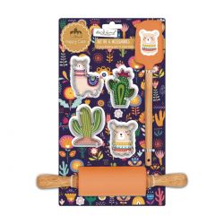 Lot de 6 accessoires forme Lama, HAPPY CAKE