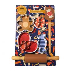 Lot de 6 accessoires forme Ours, HAPPY CAKE