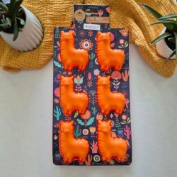 Lot de 6 mini moules en silicone forme Lama, HAPPY CAKE