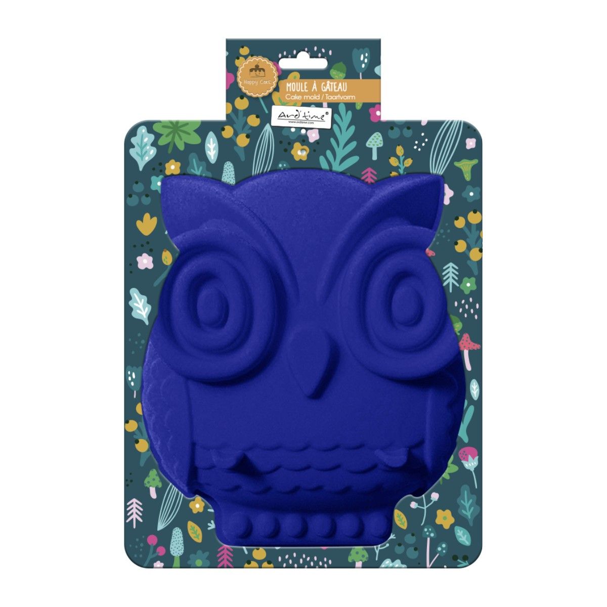 Moule à gâteau en silicone forme Hibou, HAPPY CAKE