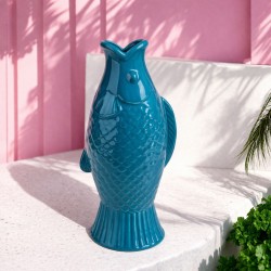 Vase poisson bleu, Studio Rosalie