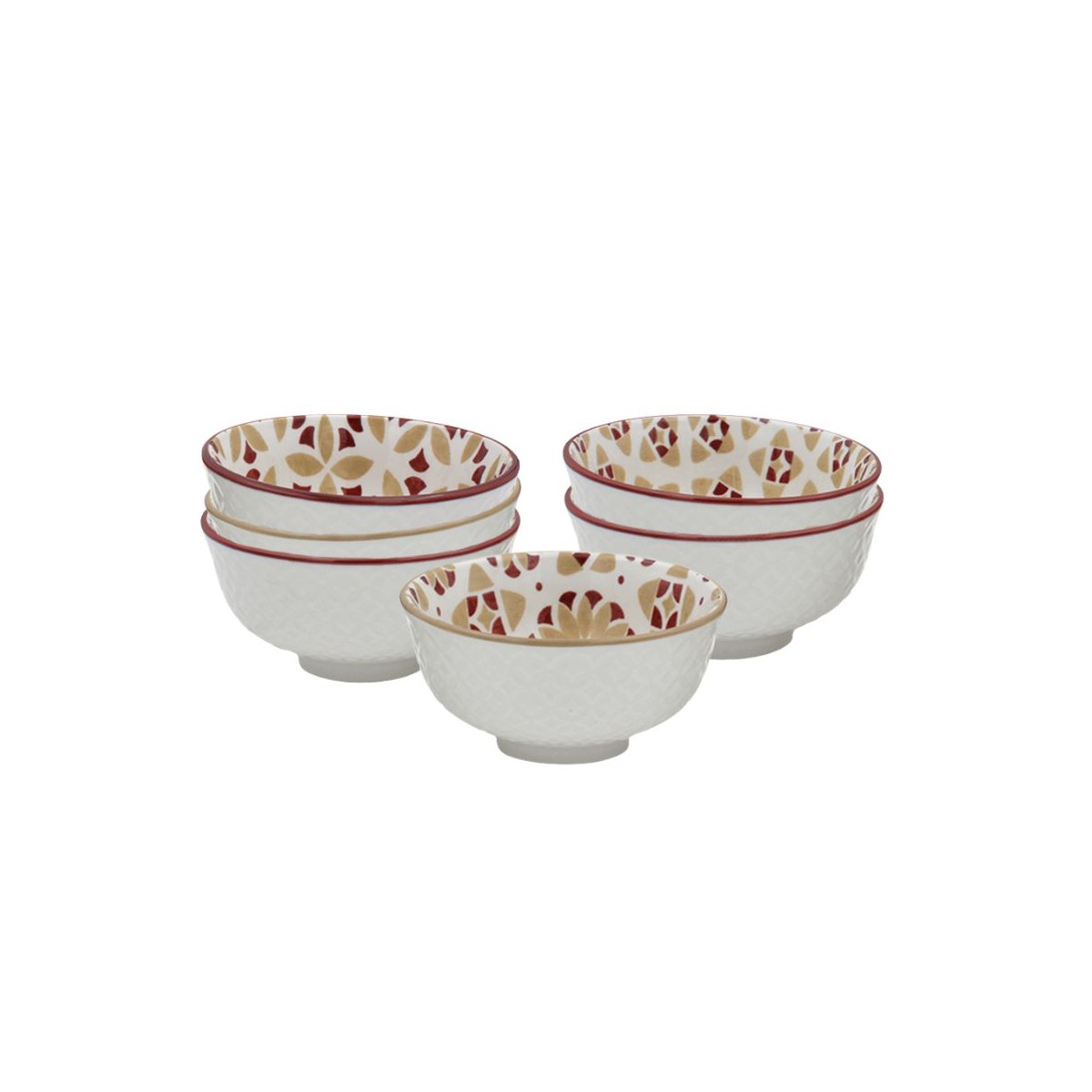 Lot de 6 petits bols, SABELA