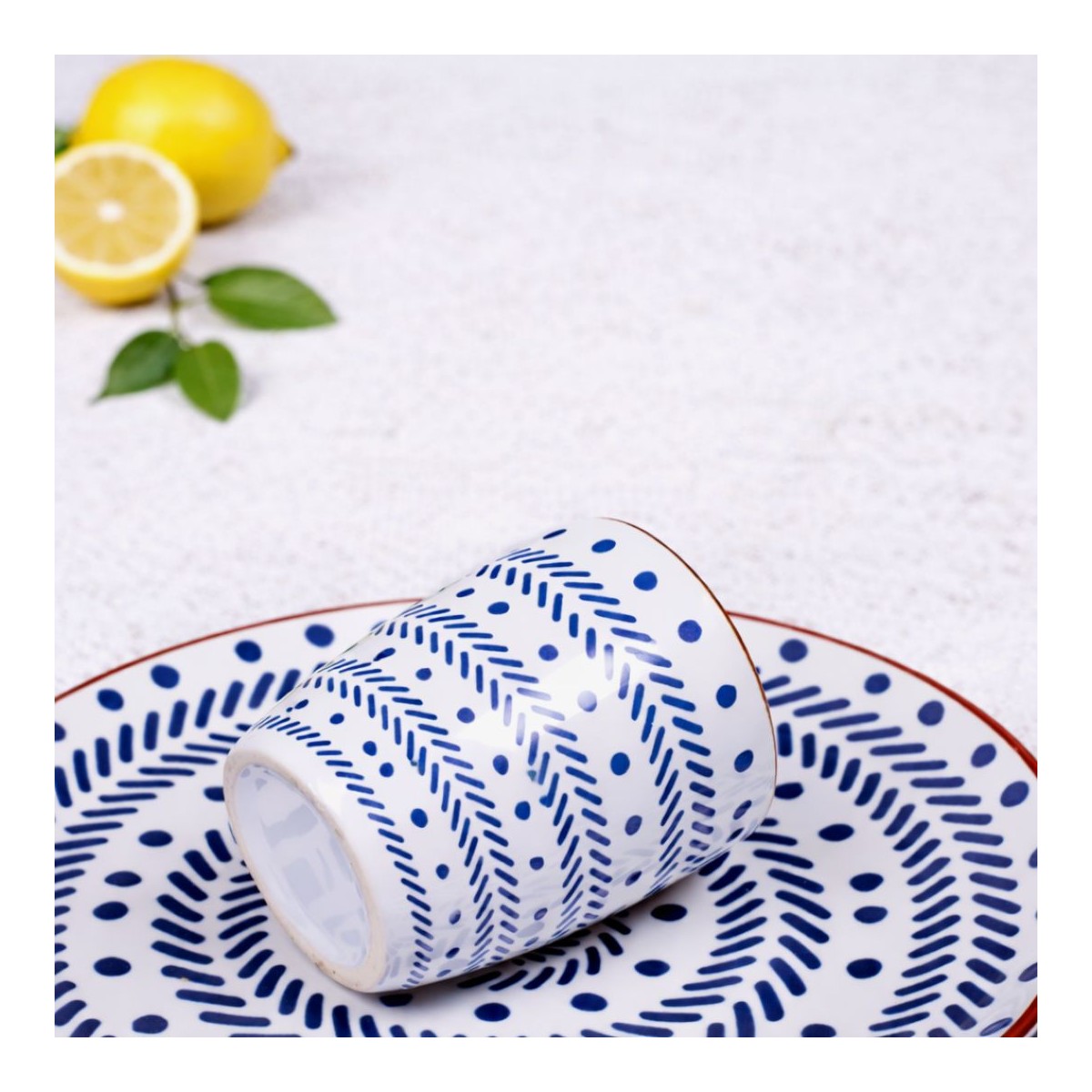 Lot de 6 mugs, SANTORIN