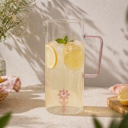 Carafe en verre avec fleur, FLORA