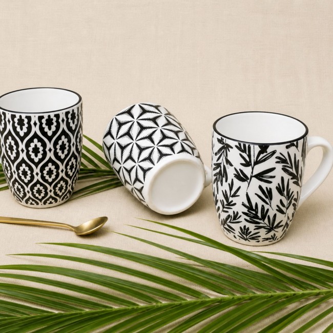 Lot de 6 mugs, SAVANA