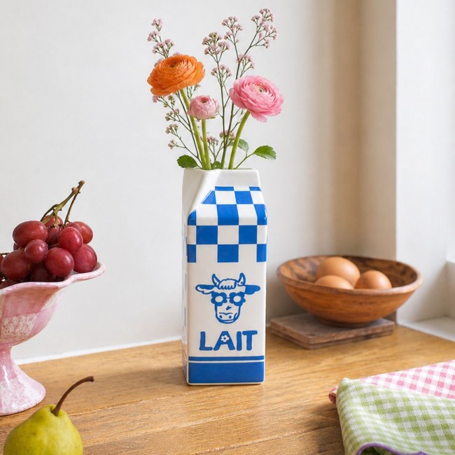 Vase brique de lait, Studio Rosalie